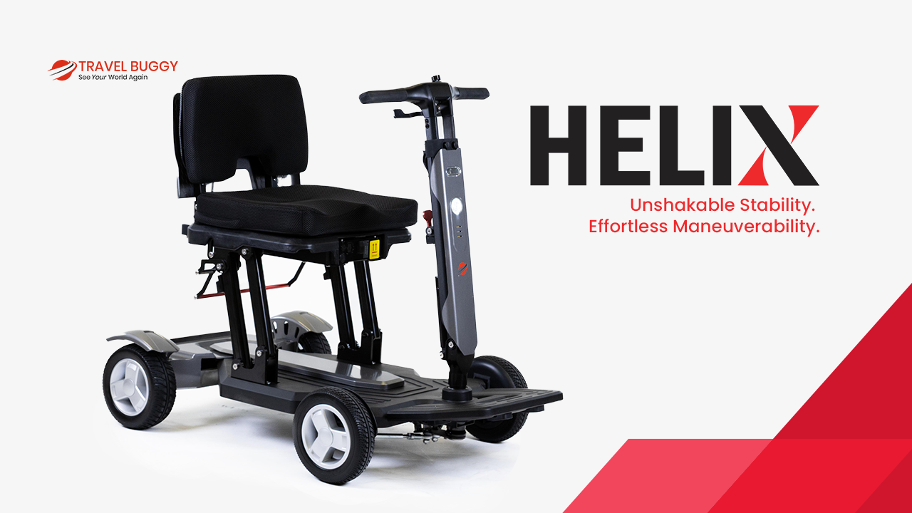 Load video: HELIX Scooter Teaser Video - Travel Buggy